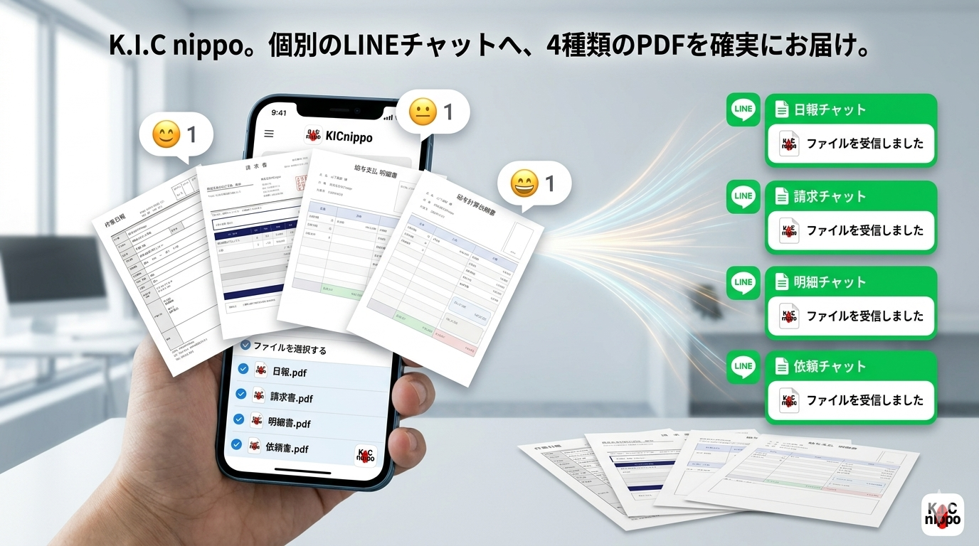PDFをLINEで送れる