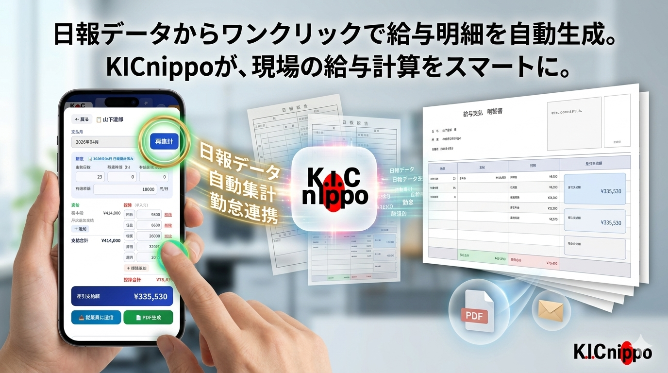 給与明細PDF出力
